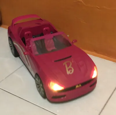 Barbie Remote Control Convertible Car - Used But In A Good Condition • $85
