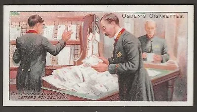 Ogdens-royal Mail 1909-#37- City Postman Arranging Letters For Delivery  • £4.99