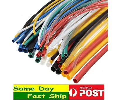 Tube Sleeving Heat Shrink Shrinkable 2:1 Tubing Many Size 1M (10 X 10cm) AU • $3.98