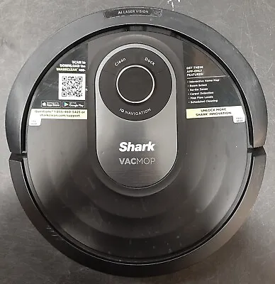 $87 • Buy Shark RV2001WD VACMOP 2-in-1 Robot Vacuum Mop WiFi Home Mapping. NO WATER TANK
