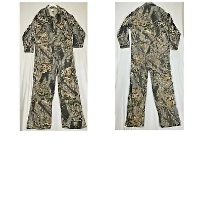 Mossy Oak 2XL Camouflage Break-Up Full Zip Hunting Coveralls Jumpsuit • $79.99