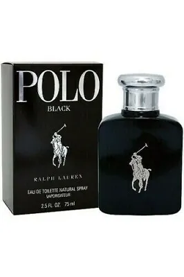 Ralph Lauren Polo Black Eau De Toilette 75ml EDT Men's Fragrance Spray For Him • £39.99