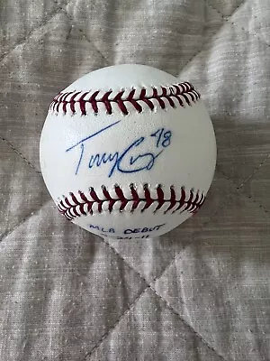 TONY CRUZ  MLB DEBUT 5/24/11  Signed & Inscribed Rawlings MLB Baseball   JSA COA • $39.99