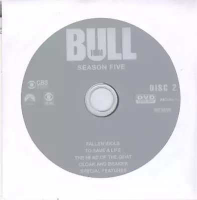Bull (2021 WS DVD Season 5 Disc 2)  Michael Weatherly Geneva Carr TV Drama • $2.89
