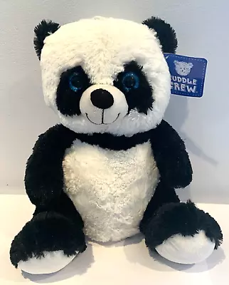 PMS Cuddle Crew Panda Plush Soft Toy Teddy Bear 14''/35cm Sitting With Tag • £4.99