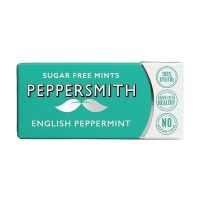 Peppersmith Xylitol Natural English Peppermint Mints 15g • £4.77
