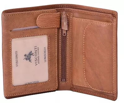 Newton DRW27 Mens Trifold Leather ID Wallet Passcase (Oak Tan) 3.75  X 4.75  ... • $47.57
