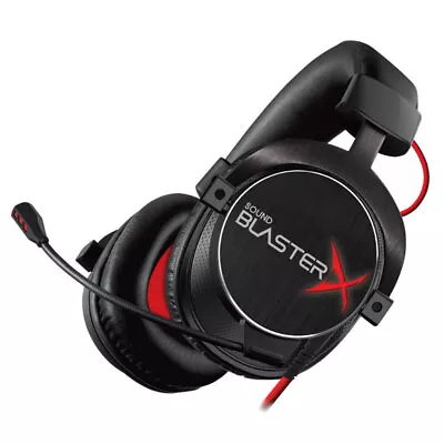 Creative Sound Blaster Pro H7 Gaming Headphone/Headset W/ Mic For PC/Laptop BLK • $159