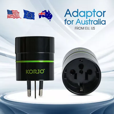 $11.99 • Buy Korjo Adapter For Australia - Europe, USA To Aust