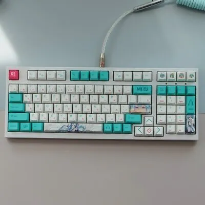 $49.99 • Buy Miku Theme Custom Keycap Set For Mechanical Gaming Keyboard Anime Key Cap