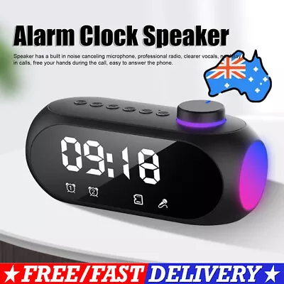 Digital Alarm Clock Radio For Bedroom Bedside FM Clocks With Wireless • $24.98