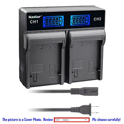 Kastar Battery LCD Rapid Charger For Panasonic CGR-D16 NV-MX7DEN NV-MX300 NV-GS3 • $19.99