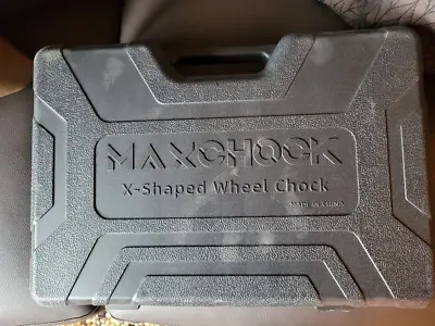 $95 • Buy Maxchock X-Shaped RV Stabilizer Wheel Chock (Allow Drill Adjust) Dual Axel RV Tr