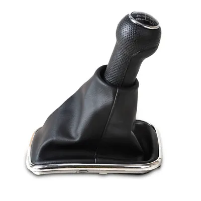 Black Gear Shift Knob Gaitor Boot Fit For VW Golf JETTA Bora MK4 6 Speed Good • $16.93