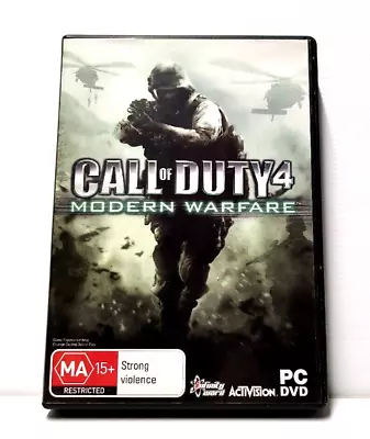 Call Of Duty 4 Cod Modern Warfare - PC DVD - MA15+ - Online Shooter • $19.95