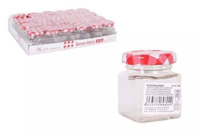 £8.75 • Buy 60ML Glass Mini Jam Jars Airtight Preserve Honey Bottles Jar With Lids 24PCS