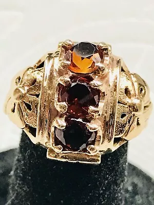 $485 • Buy 14k Yellow Gold Madeira Citrine Ring  Size 7.5