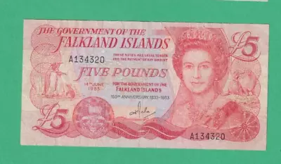 Falkland Islands - 1983 - £5 Five Pound Banknote - From Circulation • £16.95