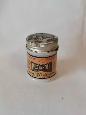 Musterole Co. Brand Vintage Children's Mild Musterole Bottle With Cap • $12