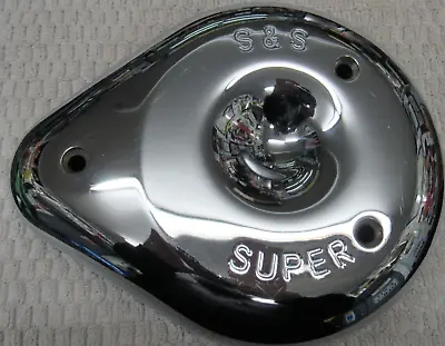 S&S Super # 378 Harley Davidson Chrome Carburetor Air Cleaner Cover D4 • $99.99