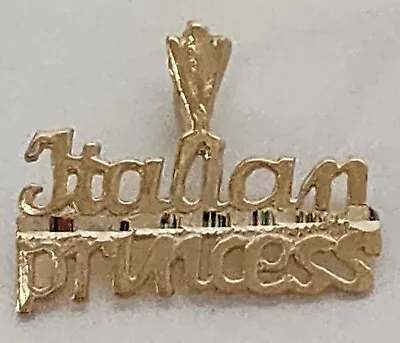 14K Yellow Gold  Italian Princess  Charm Pendant By Michael Anthony • $72.99