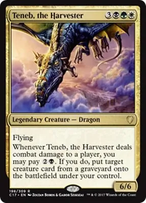 TENEB THE HARVESTER Commander 2017 MTG Gold Creature  Dragon Rare • $1.99