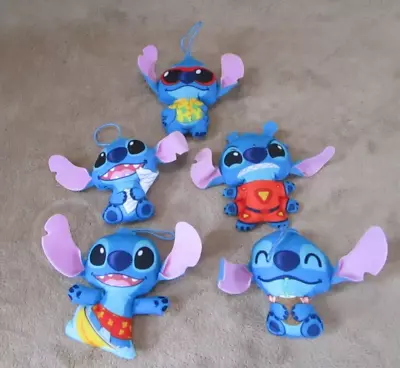 Lot Of 5 Mcdonalds Disney Lilo And Stitch Plush Toys Hula Surfer Ukulele Hawaii • $9.99