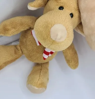 Kinder Ferrero Rocher Soft Toy Plush Moose Elk 30cm Red & White Scarf Christmas • $30