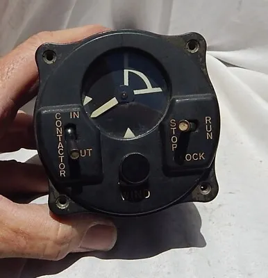 RARE! WW2 Lockheed P-38 Lightning Fighter Type IFF Contactor Gauge Instrument • $758.65