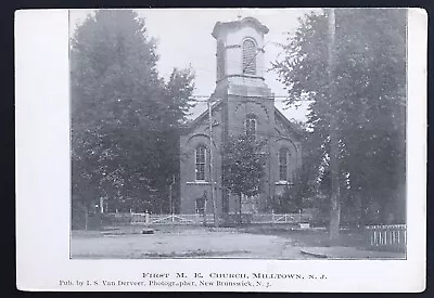 Antique Postcard First M. E. Church Milltown N. J.  • $7.69