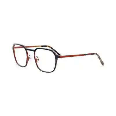New Morel OGA 10194O BO01 Rounded Square Matte Black Orange Eyeglasses Authentic • $134