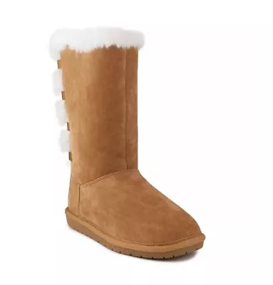 Sugar Women's Panthea Fuzzy Winter Tall Boots Chestnut Size 9 • $26.99