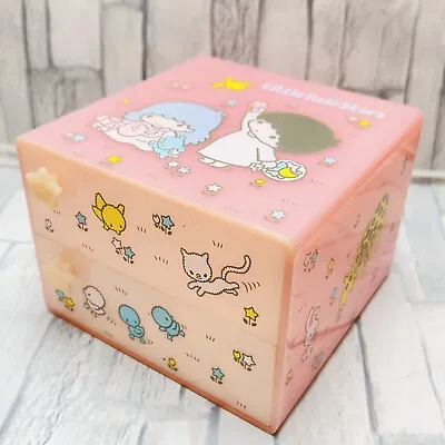 Vintage Sanrio Little Twin Stars 1976 Chest Drawer Case Box  Japan Pink Rare • $58