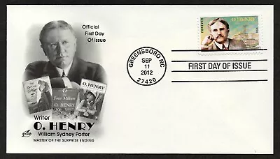 Usa Scott # 4705 Artcraft Fdc Cover Of American Writer O. Henry Year 2012 • $2.75