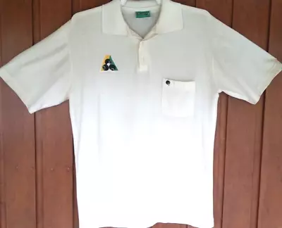 Henselite Genuine Lawn Bowls Short Sleeve Shirt Polo Size Large Men's Vintage • £16.07