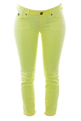 SCOTCH & SODA MAISON SCOTCH Fluorescent Yellow Skinny Jeans 1325.12.85711 $135 • $16.19