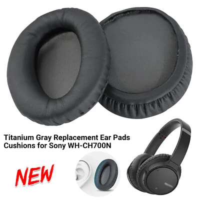 Replacement Ear Pads Cushion For Sony WH-CH700N WH-CH710N Headphones Dark Grey • £6.43