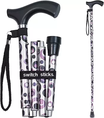 Walking Cane For Men Or Women Foldable And Adjustable From 32-37 Inches FSA An • $37.58