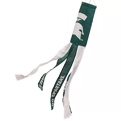 MSU Spartans Sparty Head Team Logo Wind Sock • $23.95