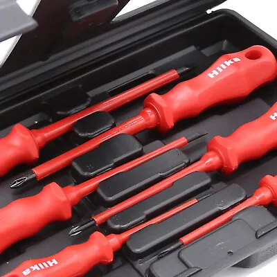 Hilka Electricians Insulated Screwdriver Set Slotted Philips VDE GS Screwdrivers • £12.75