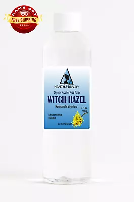 WITCH HAZEL DISTILLATE FACE TONER ORGANIC By H&B Oils Center ALCOHOL FREE 4 OZ • $7.98