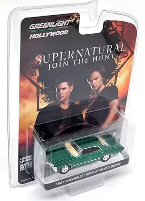 Greenlight 1/64 Supernatural Chevy Impala Sport Sedan1967 Green Chase Car • $52.82