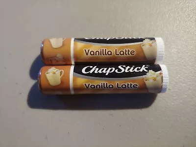 CHAPSTICK VANILLA LATTE Flavor Lip Balm Lot Of 2 New & Sealed Must Try! • $6.92