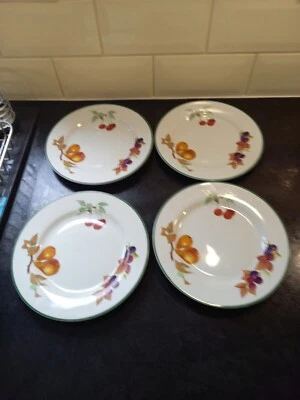 £16 • Buy 4 X Royal Worcester Evesham Vale Dessert Plates 8  - Excellent Condition