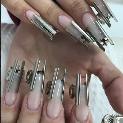 6 Pcs/Set C Curve Nail Pinching Ips Acrylic Stainless Steel Extension Tool • $1.99