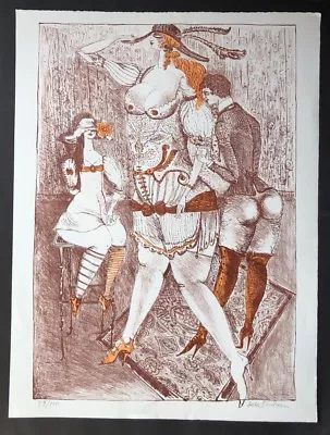 Bele Bachem Elvira With Both Names Color Lithograph 1975 Autographed & Numbered • $127.74