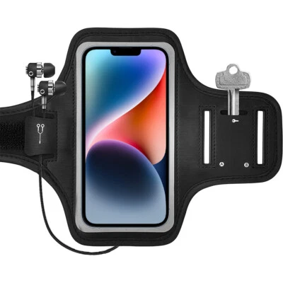 $18.04 • Buy Water Resistant Armband Case Running Holder For IPhone 14 13 12 Pro Max Key Bag