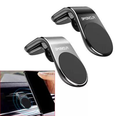 Black In Car Magnetic Phone Holder For Mount Air Vent Bracket For IPhone Android • $9.39