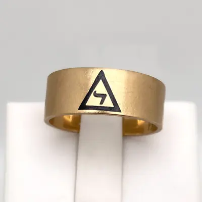 Masonic 10K Gold Ring Virtus Junxit Separabit 14th Scottish Rite Size 9.5 • $195