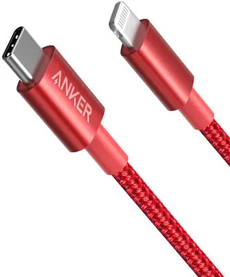 $48.95 • Buy USB C To Lightning Cable, Anker New Nylon USB-C To Lightning Charging Cord For [